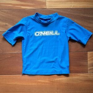O'Neill Vibrant Blue Short Sleeve Rashguard 2T